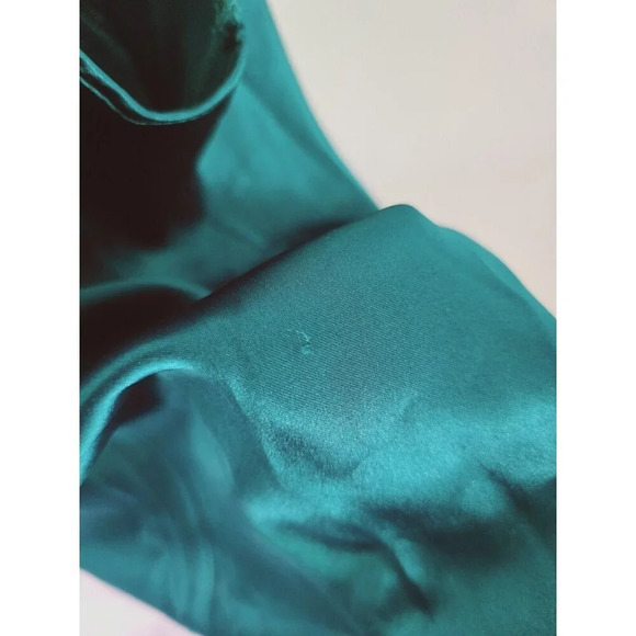 Victorias Secret Country Satin Silky Monogram Emerald Green Tank Top Camisole L - Picture 13 of 13